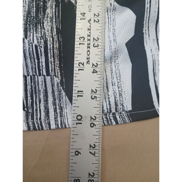 Rafael Womens Blouse Shell XL Gray Abstract Classic Designer Office Career - Picture 3 of 5